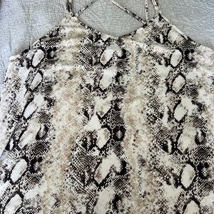Paper moon Snakeskin Print Tank Top - 3X